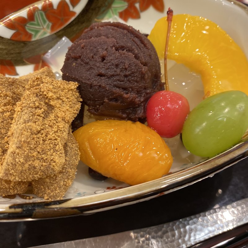 わらび餅あんみつ(麻布茶房 小田急町田店)