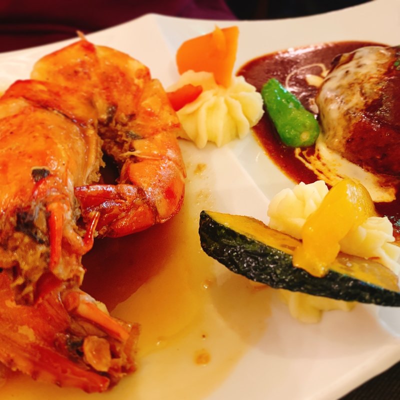 ペニーレインハンバーグ&天然エビのグリル(ペニー・レイン 那須店 （Penny Lane）)