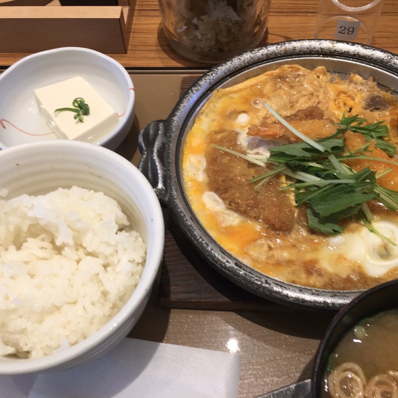 ミックスとじ定食(やよい軒 筑後店)