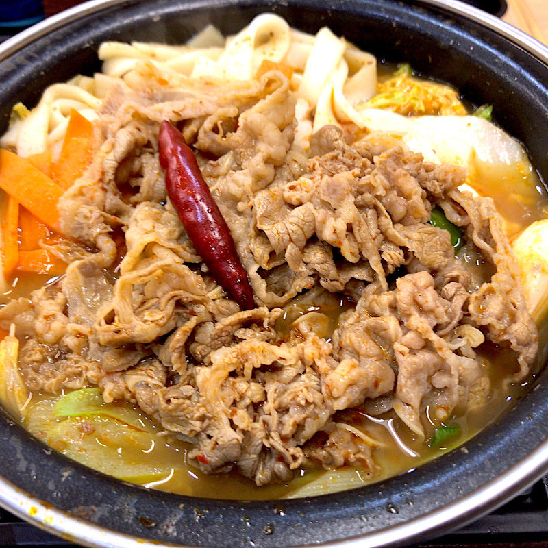 麻辣牛鍋膳(並盛)(吉野家 仙台河原町店 )