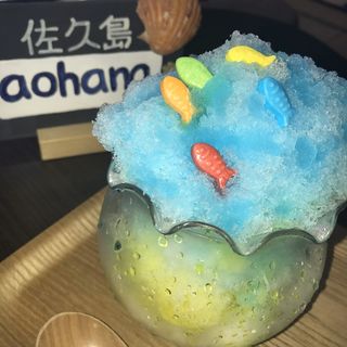 金魚鉢かき氷(サクカフェ aohana)