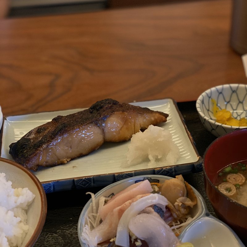 目鯛の味噌漬け焼定食(魚鐵)