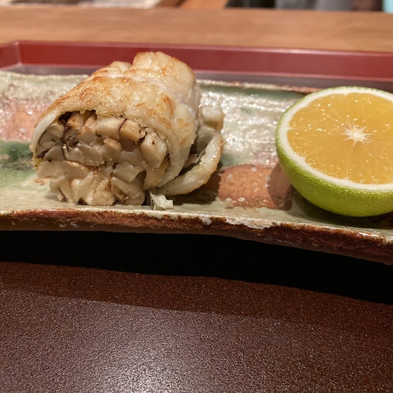 穴子と松茸(高台寺和久傳 （こうだいじわくでん）)