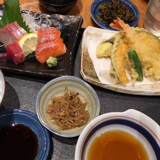 天ぷら刺身定食(SOLAE DINING 海鮮 七菜彩)