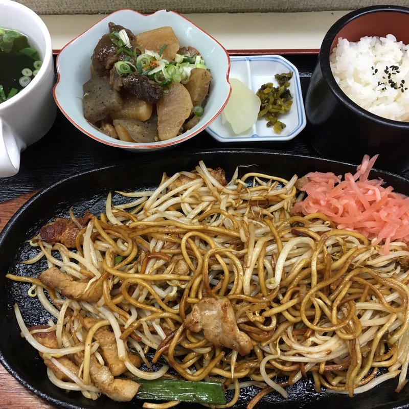 日田焼きそば牛すじ煮込みセット(萬天楼 )
