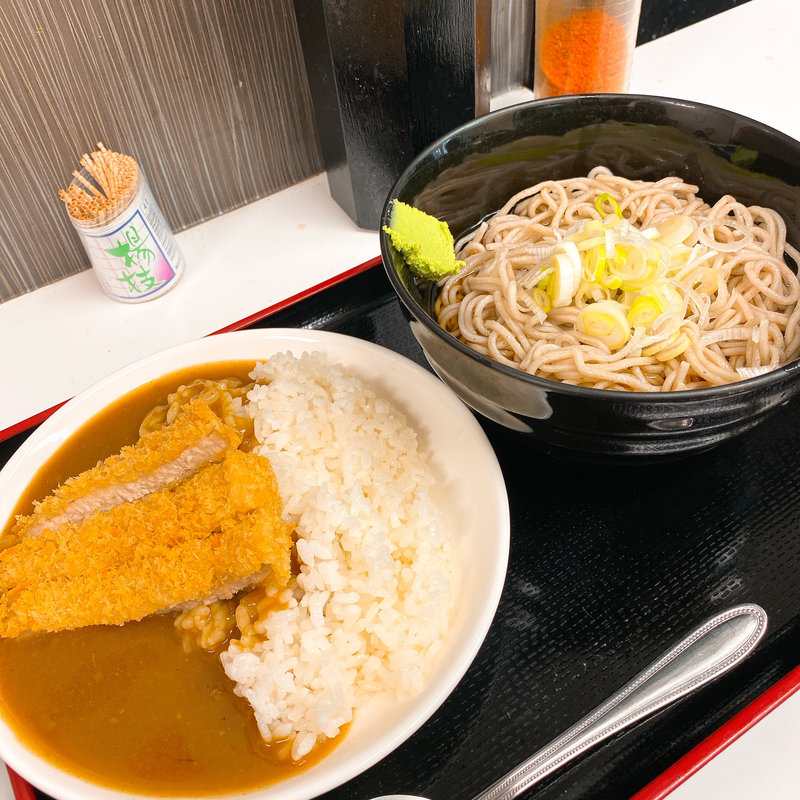 カツカレーセット（更科）(永坂庵)