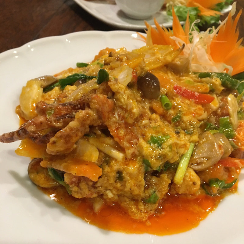 ソフトシェルクラブのカレー炒め(D.D. THAIFOOD in KOBE (ディーディータイフード))