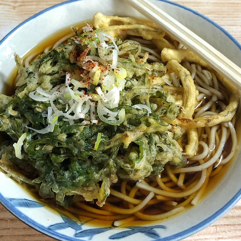 春菊牛蒡天そば(一休 )