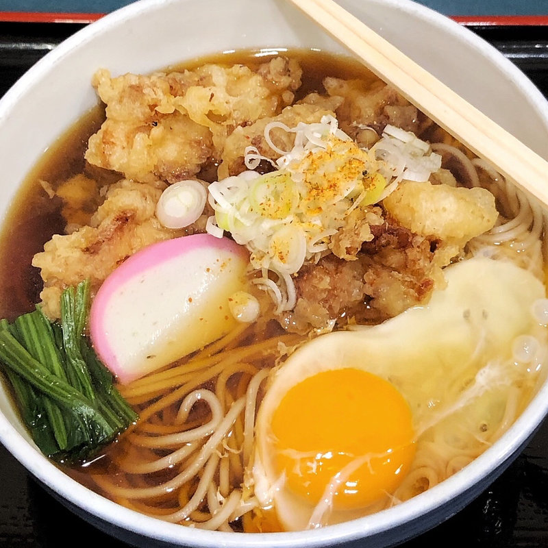 唐揚げそば(小諸そば 飯田橋店 )
