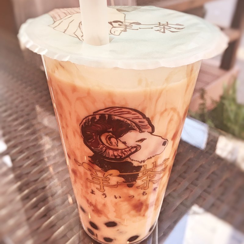 台湾黒糖タピオカミルクティー(羊一茶-台湾黒糖タピオカ専門店-福岡天神店)