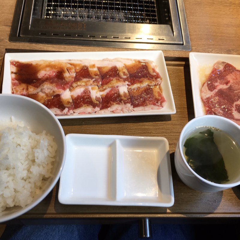 バラカルビ&牛タンプレート(150g)(焼肉ライク 赤坂見附店)