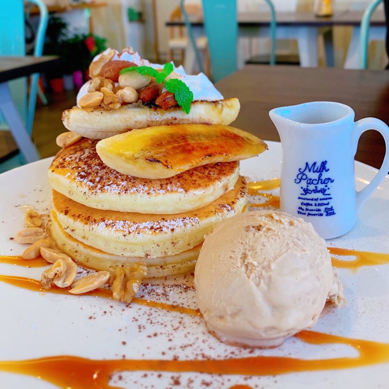 キャラメルナッツパンケーキ(Cafe LuAna)