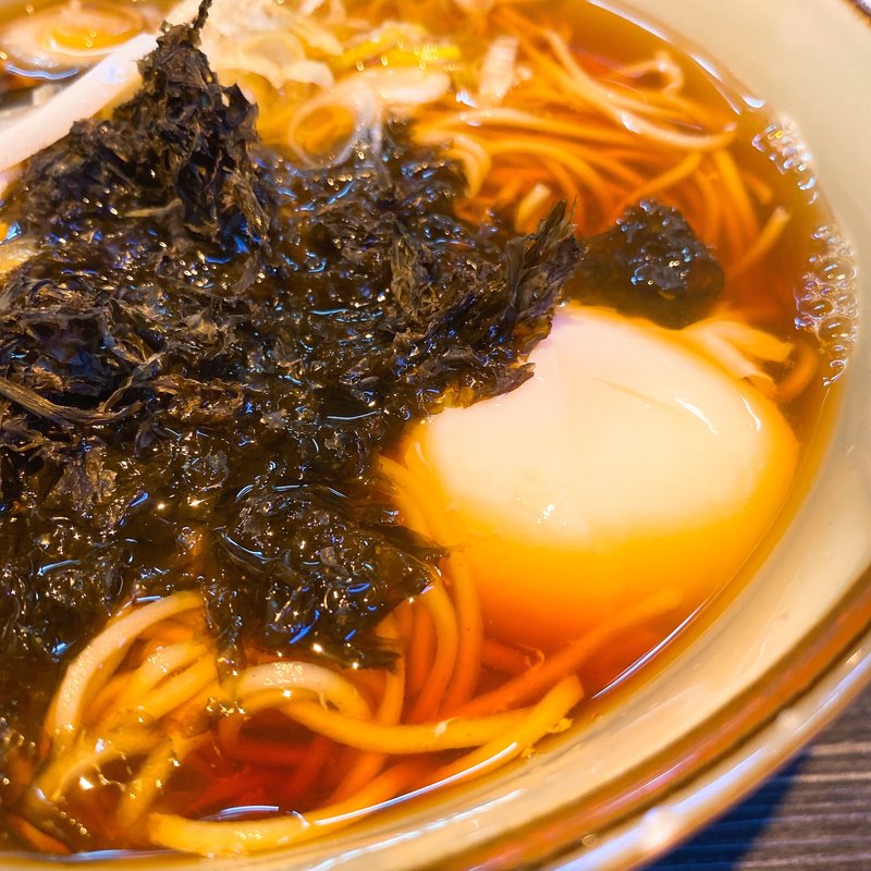 岩のりそば(そばうどん 文殊 浅草店)