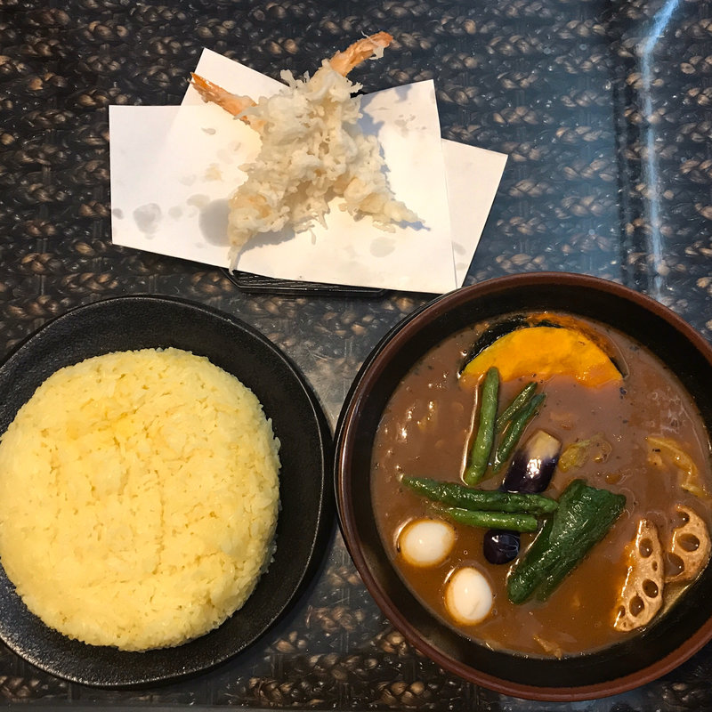 ウダン（エビ天2本）(アジアバー ラマイ 旭川東光店)