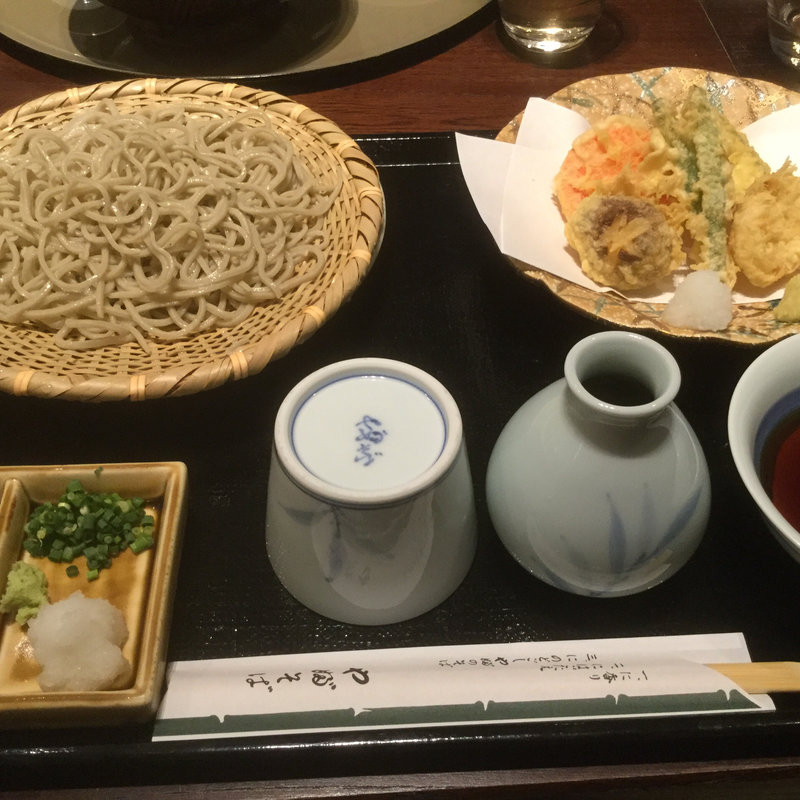 野菜天付き十割蕎麦膳(東京赤坂 やぶそば)