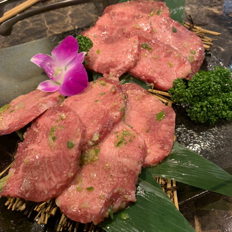 黒毛和牛特上タン塩(食道楽本庄店)