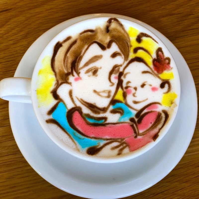 ラテアート(cafe雫)