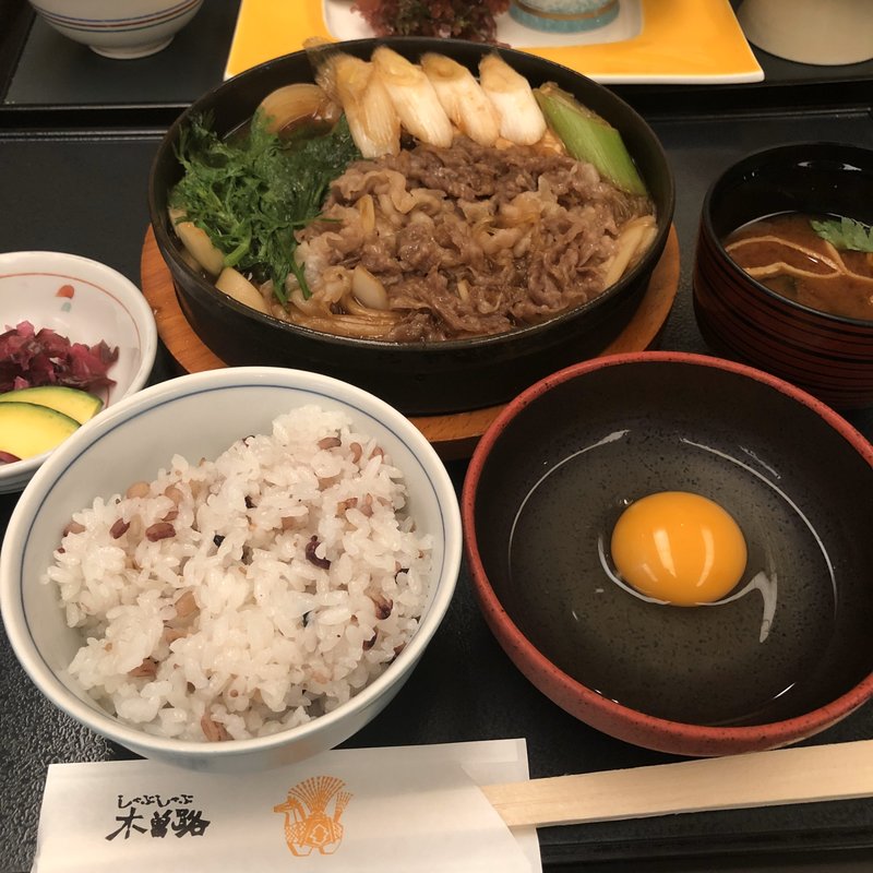 すきやき定食（上）(木曽路 銀座五丁目店)