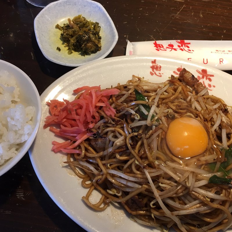 焼きそば(生玉子入り)・ごはん(想夫恋 花月店 （ソウフレン）)