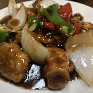 肉料理黒酢酢豚(海上海)