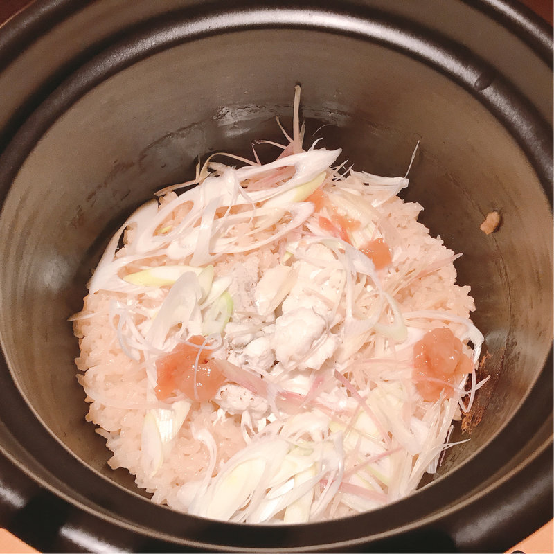 鱧とみょうが(石塀小路 豆ちゃ 京都 （イシベコウジ マメチャ）)