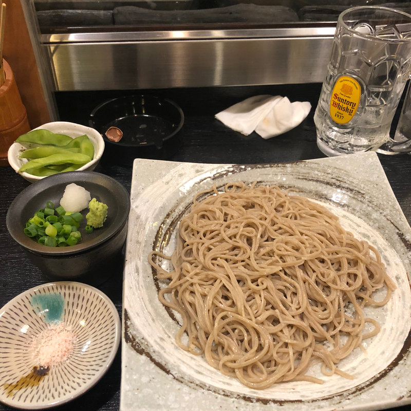 ざる蕎麦(焼鳥はなび)