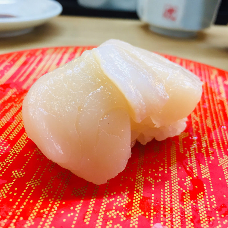 北海道湧別産生ホタテ(寿司虎 寺里本店)