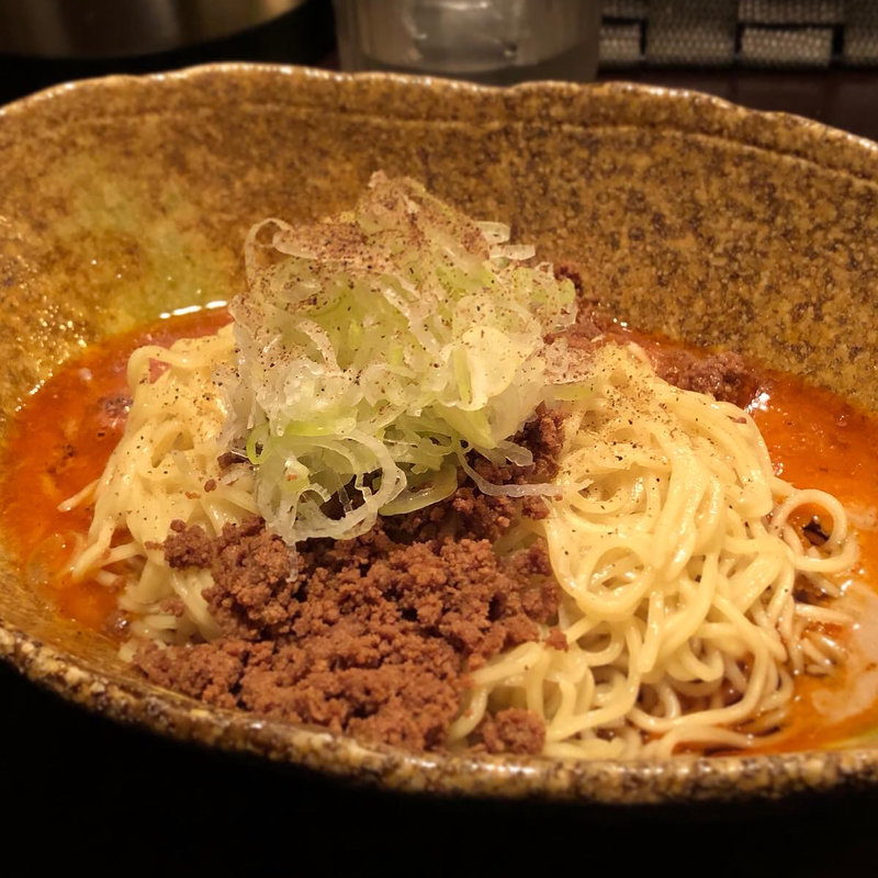 汁なし担担麺　辛さ2倍(汁なし担担麺　くにまつ　流川店)