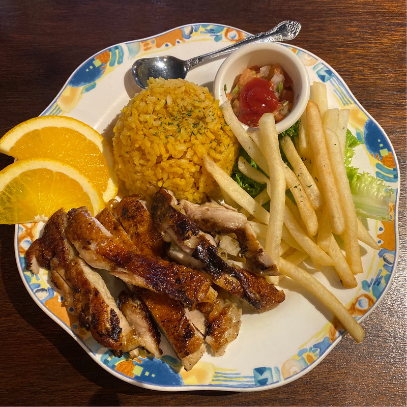 ケイジャンチキン　プレート(Futbol Cerveceria ONCE（フットボール セルヴェセリア オンセ）)