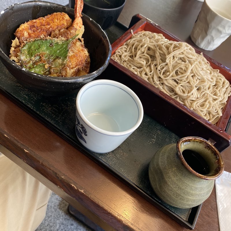 天丼セット麺大盛り(稜花)