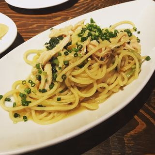蒸し鶏とほうれん草の和風ソース(イタリア食堂 Ciao!! （チャオ）)
