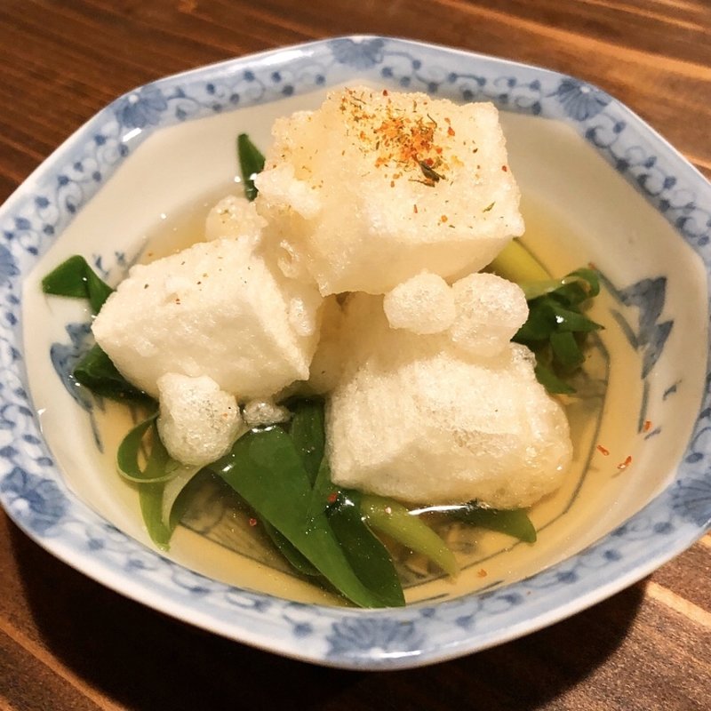 餅と九条ネギ(kelp)