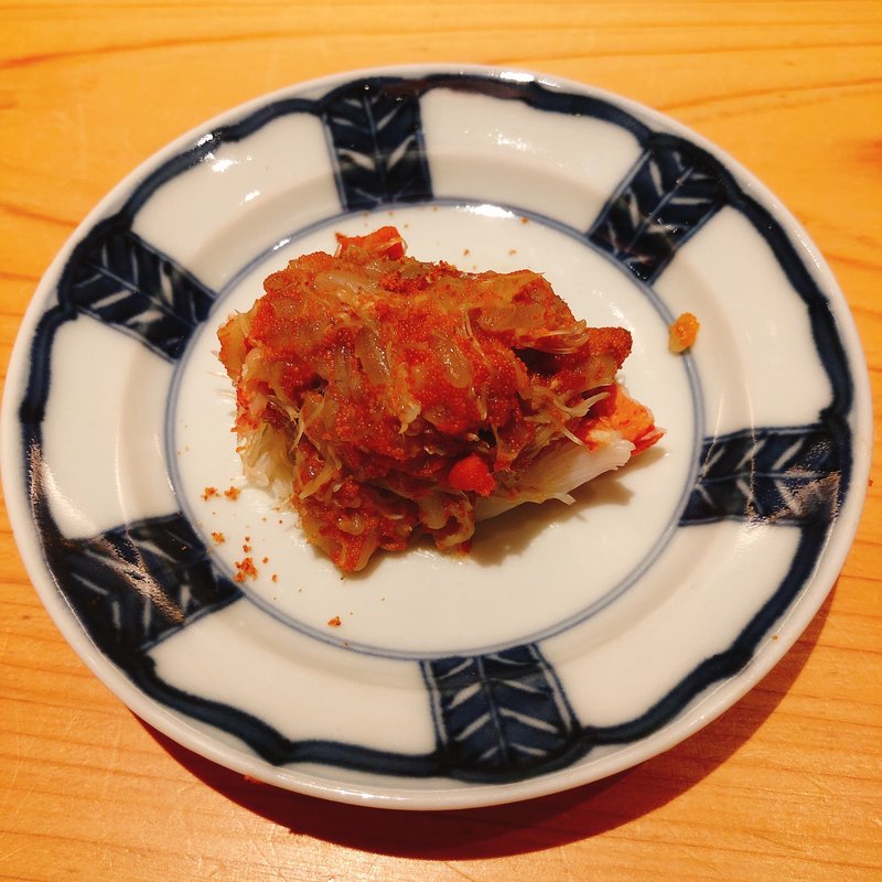 せいこ蟹の蒸し寿司(鮨 大地 )