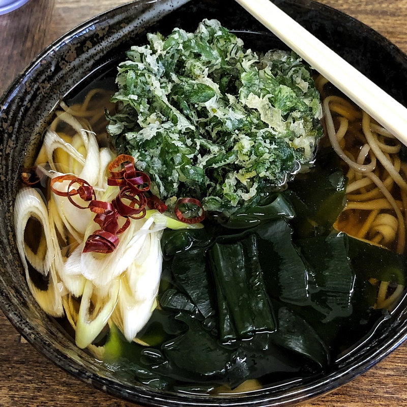 春菊天そば(立ち食いそば 熊 )