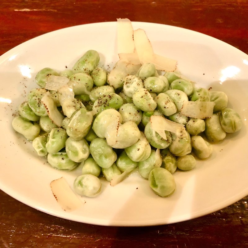 ベビー空豆の塩茹で(ボケロンboqueron)