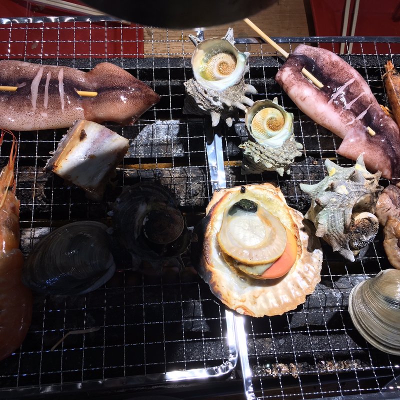 海鮮BBQ食べ放題(80分)(漁師の浜焼 あぶりや)
