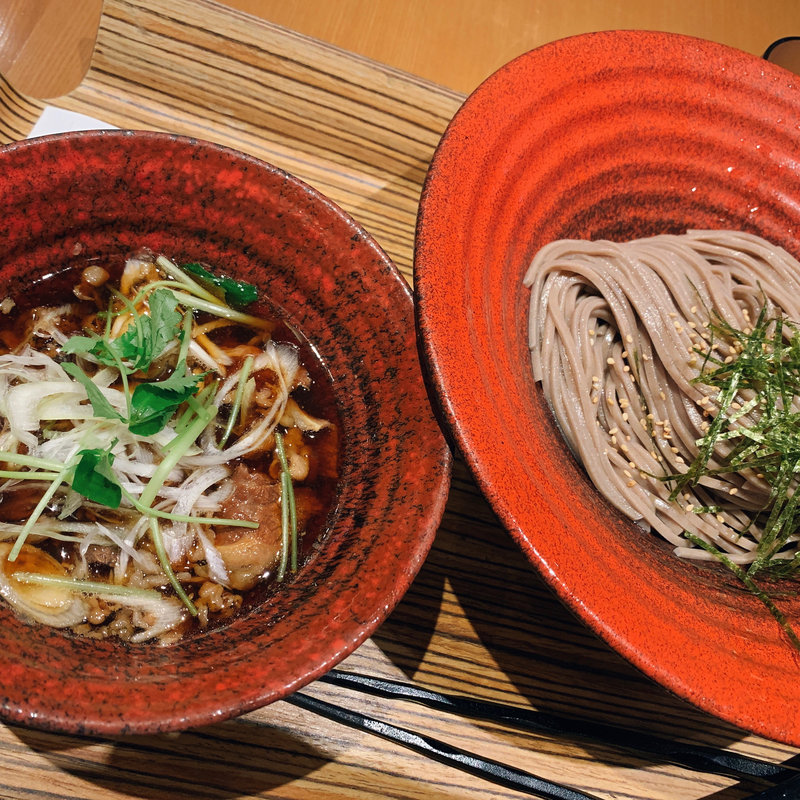 肉汁そば特盛(こく旨肉そば 日の陣)