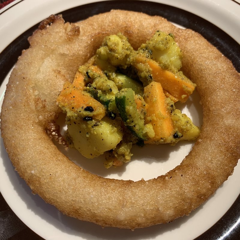 セルロティ　アチャール付き(サラム ナマステ)