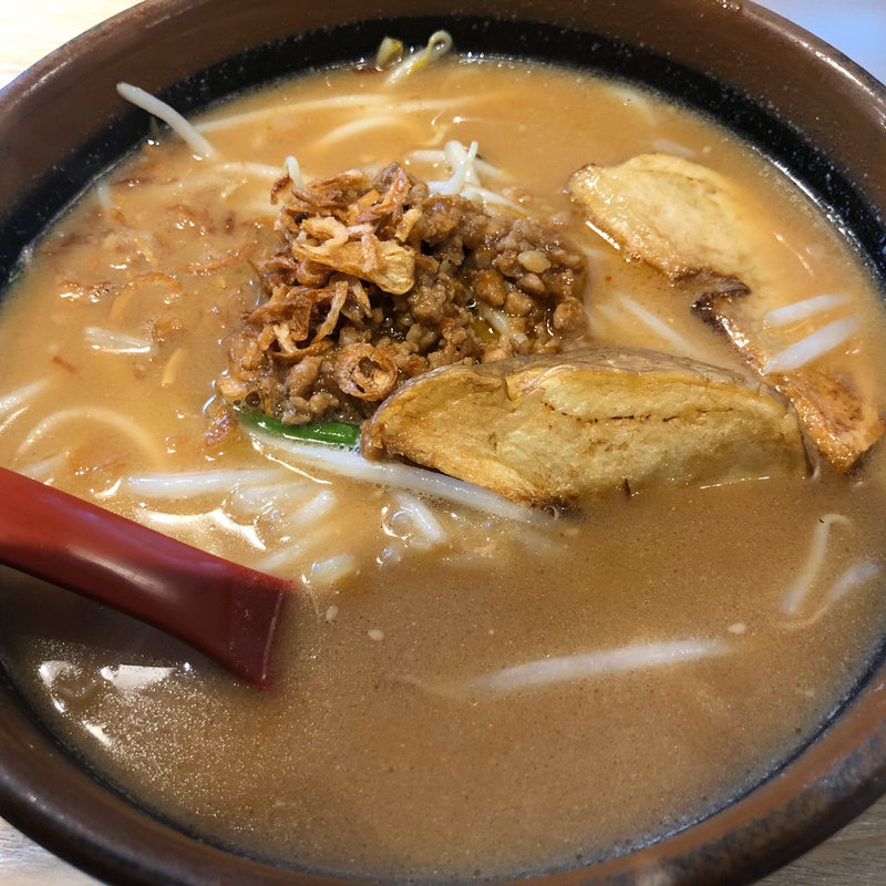 北海道味噌ラーメン(仙台駅)