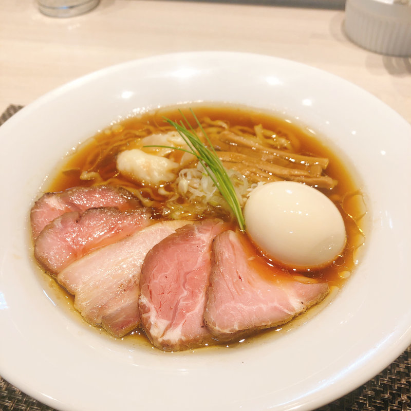 特製中華そば<醤油>(宍道湖しじみ中華蕎麦 琥珀)