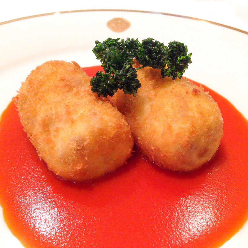 ミートクロケット トマトソース(資生堂パーラー 銀座本店レストラン)