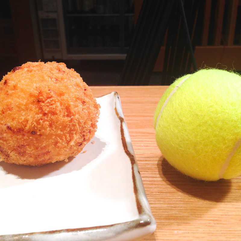 手作りカニクリームコロッケ（1個）(ちゃんこ芝松 中目黒店)