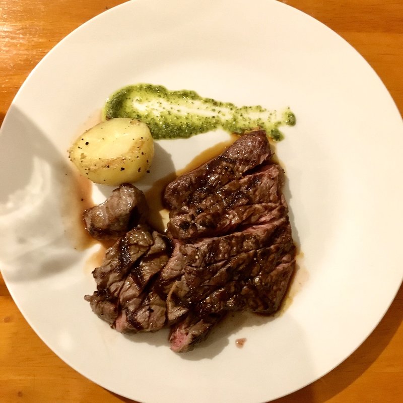 ブラックアンガスピュア ステーキの取り合せ(GRILL KING （グリルキング）)