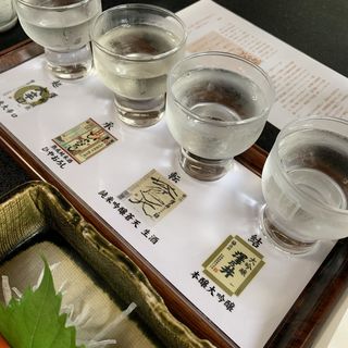 旬のきき酒セット 起承転結(澤乃井ままごと屋 （さわのいままごとや）)