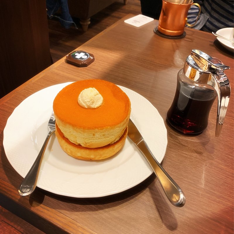 窯焼きスフレパンケーキ(ダブル)(星乃珈琲店ekie 広島店)