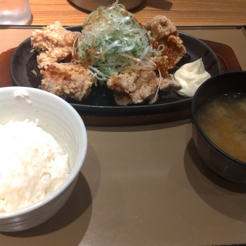 やみつき油淋鶏定食(やよい軒 千葉シーワン店)