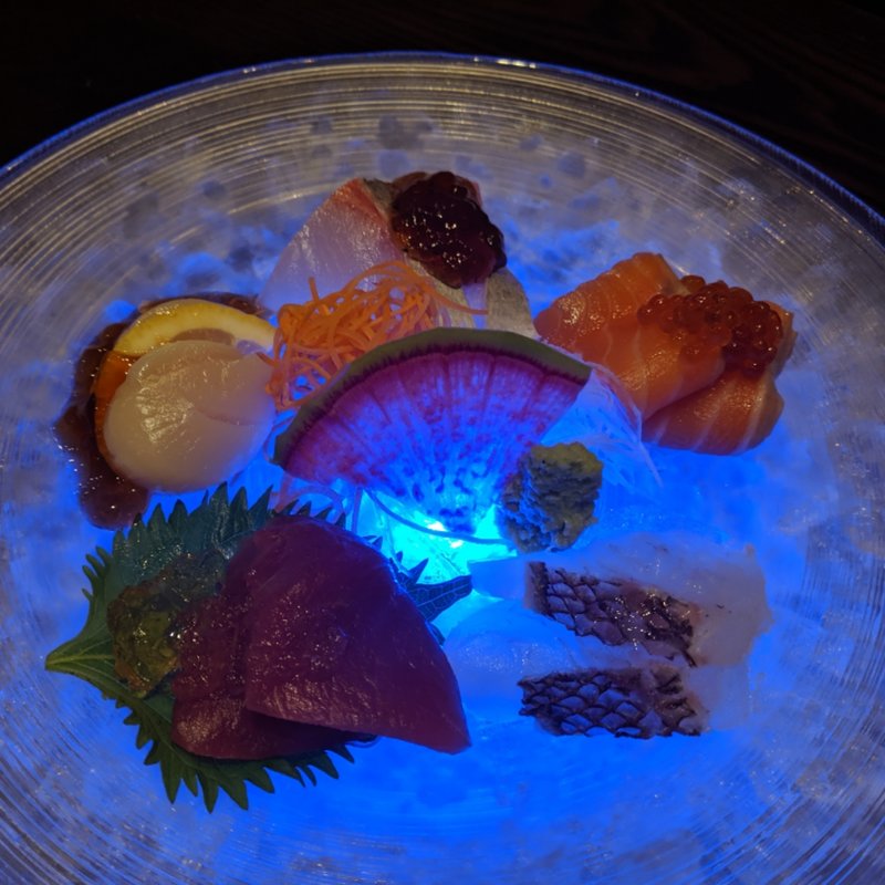 ジュレで食べるお刺身盛合せ(美食 米門 横浜店)