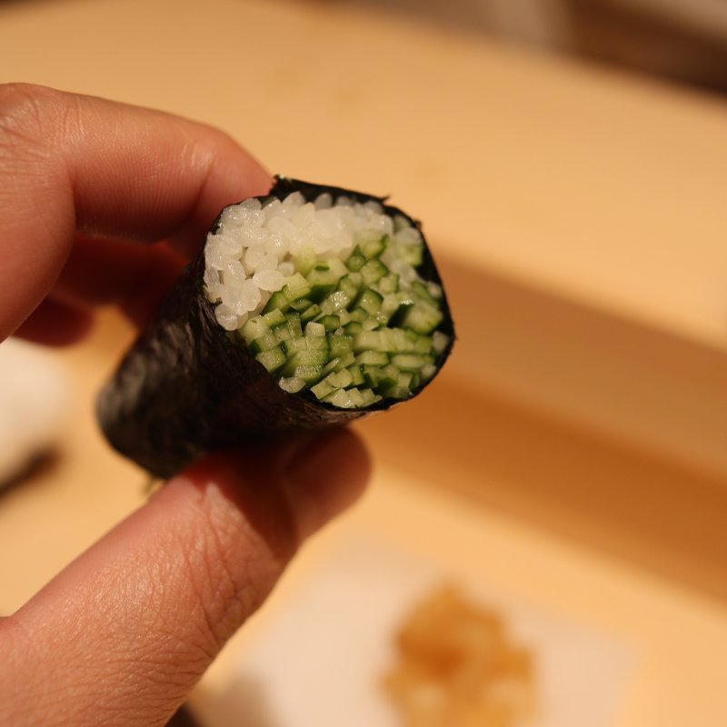 かっぱ巻き(鮨龍次郎)