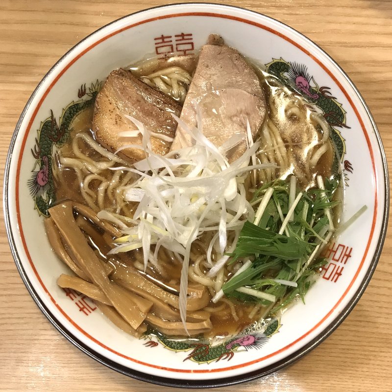 鶏煮干そば(煮干しそば流。)