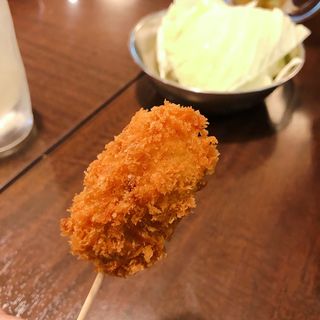 串カツ　牡蠣(串焼処　鶏膳　明石総本店)